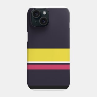 A shocking merger of Very Light Pink, Dark, Almost Black, Dingy Dungeon and Piss Yellow stripes. Phone Case