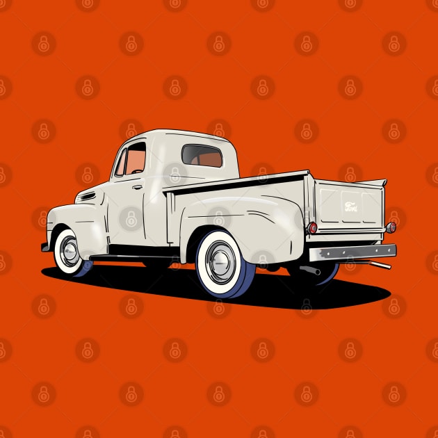 Ford F1 Pickup in white by Webazoot