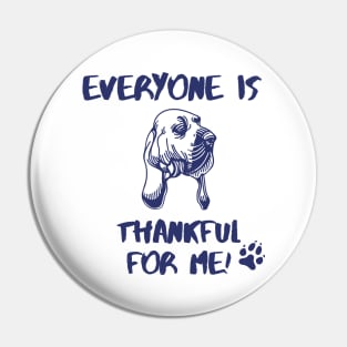 Blood hound dog thanksgiving day Pin