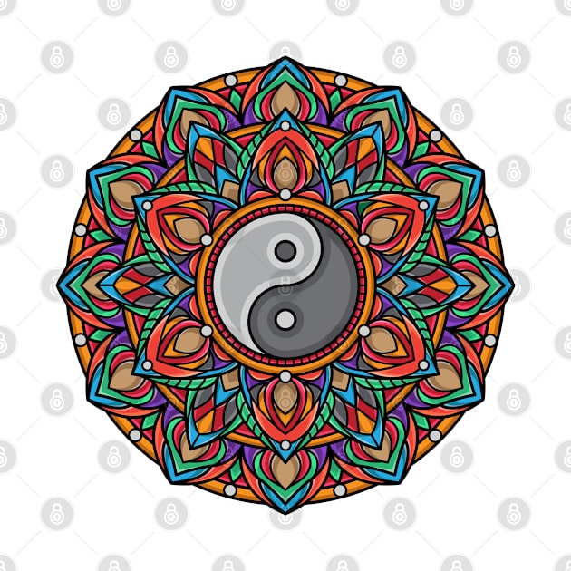 Ying Yang Mandala by Mako Design 