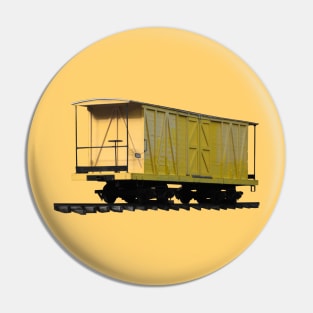 Little Yellow Boxcar Pin