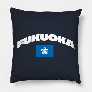 Fukuoka, Japan City Flag Pillow