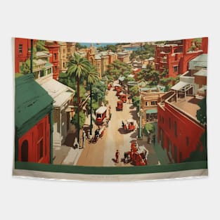 Sydney Australia Vintage Travel Poster Tourism Tapestry