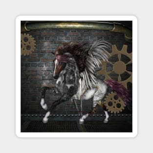 Awesome steampunk horse Magnet