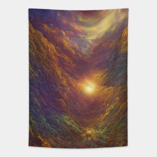 Cosmic Nebula Clouds Tapestry