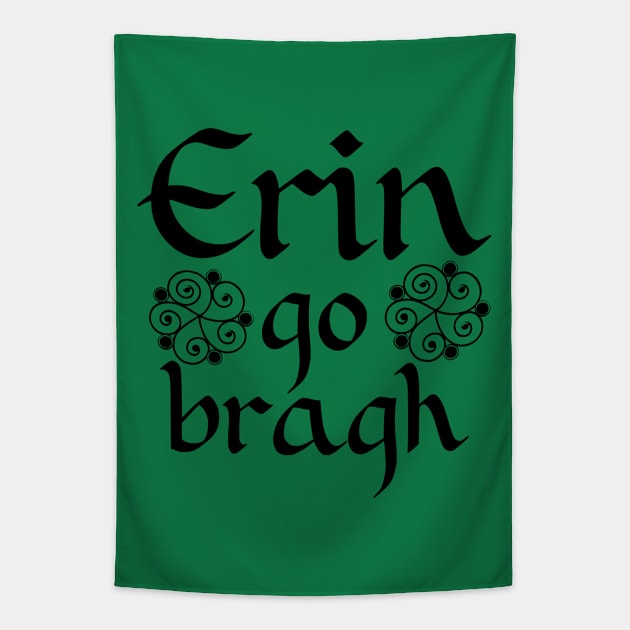 Erin Go Bragh Celtic Black Tapestry by Miozoto_Design