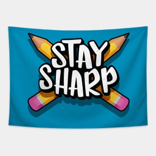 Stay sharp pencil Tapestry