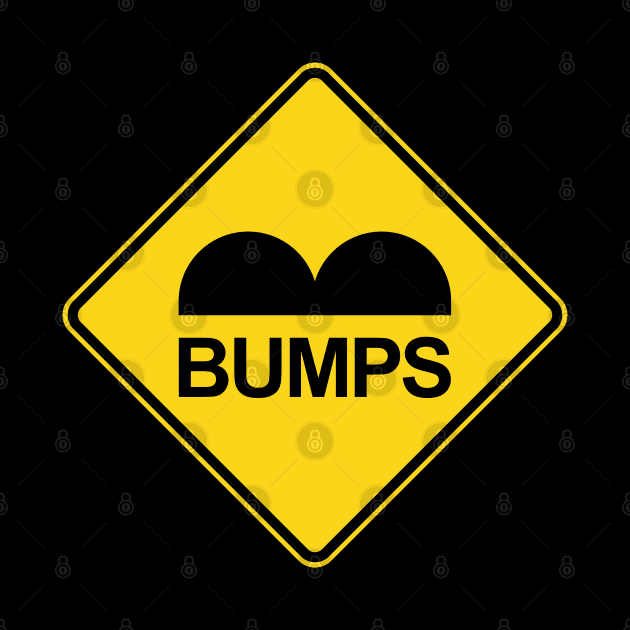 Caution Speed Bumps Traffic Sign by tinybiscuits