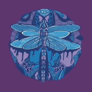 Mountain Blue Circle of the Dragonfly T-Shirt