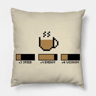 Coffee stats gamer Pillow