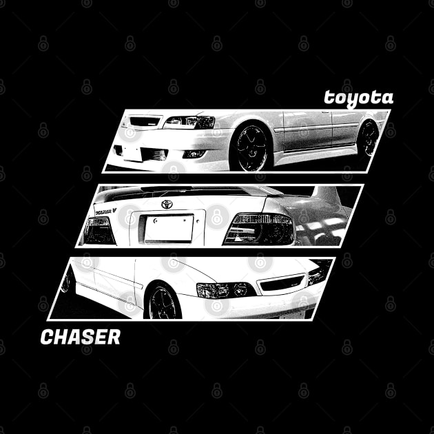 TOYOTA CHASER JZX100 Black 'N White Archive 2 (Black Version) by Cero