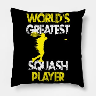 World's Greatest Squash Player Design Pillow