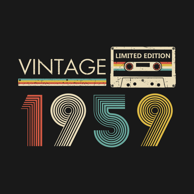 Vintage 1959 Limited Edition Cassette 65th Birthday by Kontjo