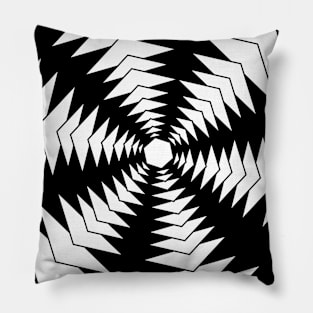 Black and White Optical illusion Pillow