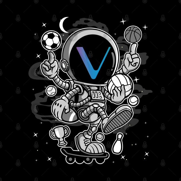 Astronaut Skate Vechain VET Coin To The Moon Crypto Token Cryptocurrency Blockchain Wallet Birthday Gift For Men Women Kids by Thingking About