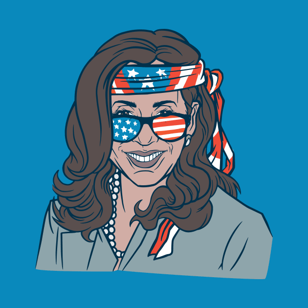 Funny VP Kamala Harris 4th of July Merica by SLAG_Creative