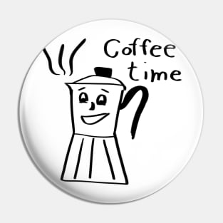 Coffee time moka pot Pin