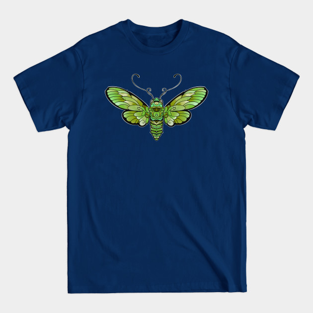 Disover olive green butterfly moth - Green Moth - T-Shirt