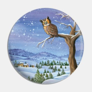 Winter landscape Pin