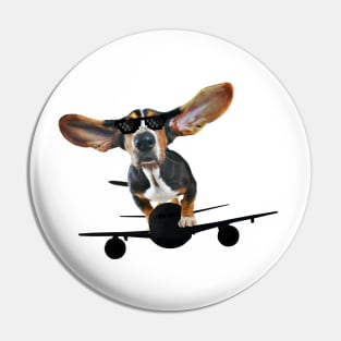 Dog plane funny Pin