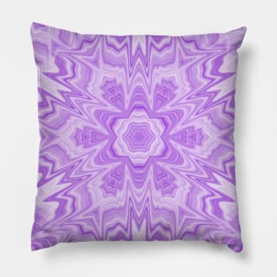 Glitched flowing ultra-violet kaleidoscope Pillow