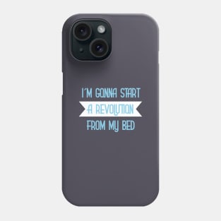 Don´t Look Back in Anger, blue Phone Case