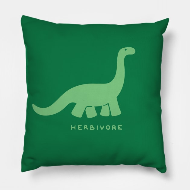 Herbivore Pillow by DoctorBillionaire