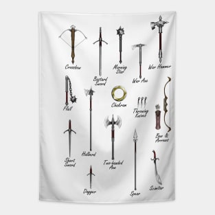 Medieval Weapons Tapestry