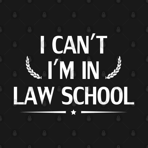 I Can't I'm In Law School by foxredb