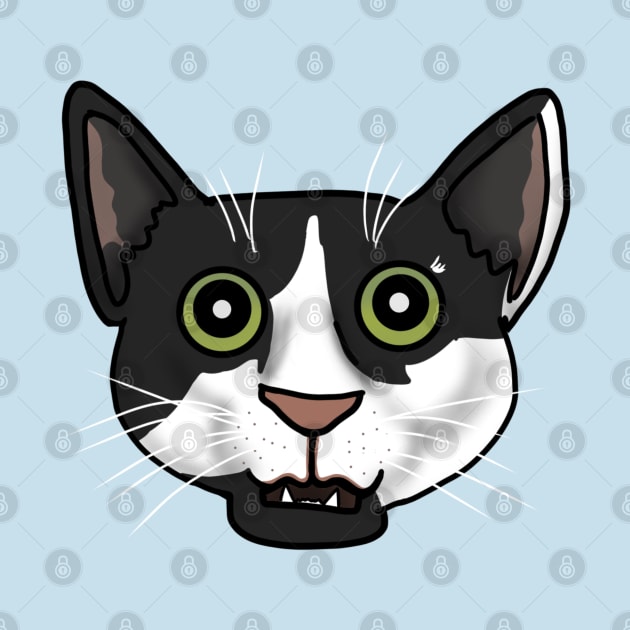 Funny Cat Face (Large Design) by Aeriskate
