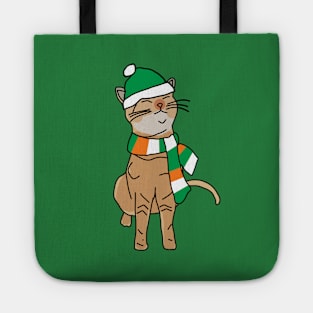 Irish Kitty Cat on St Patricks Day Tote