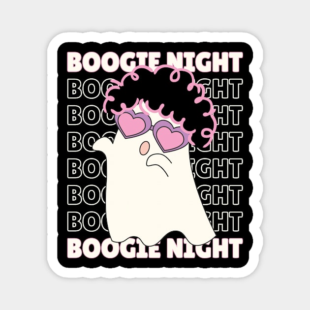 Boogie Night Cute Halloween For Women Magnet by The WYLD Tribe