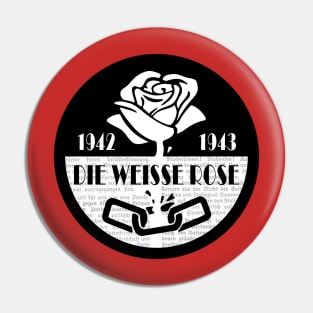 White Rose Resistance Pin