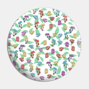 mushroom pattern Pin