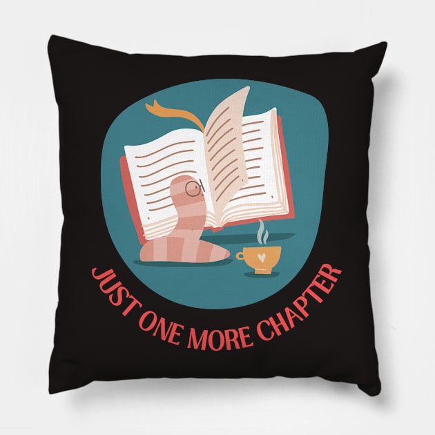 Just one more chapter romance novels young adult fiction I Love Books Pillow by BoogieCreates