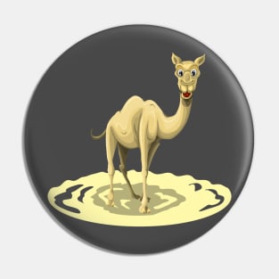 Camel Cartoon Art for Kids, Little Boys and Girls Pin