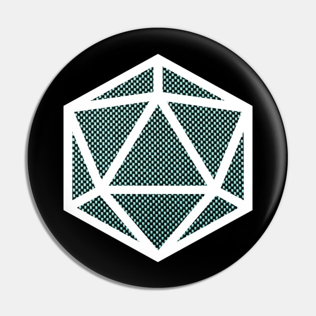 D20 Decal Badge - Constitution Pin by aaallsmiles