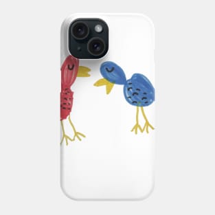 Red Bird Blue Bird Phone Case