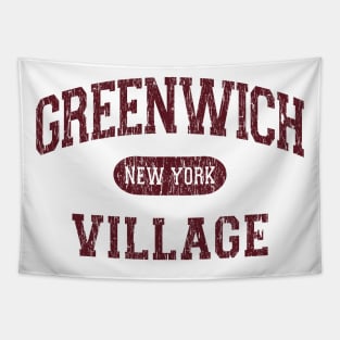 Greenwich Village NY Arch Distressed, Retro Print Tapestry