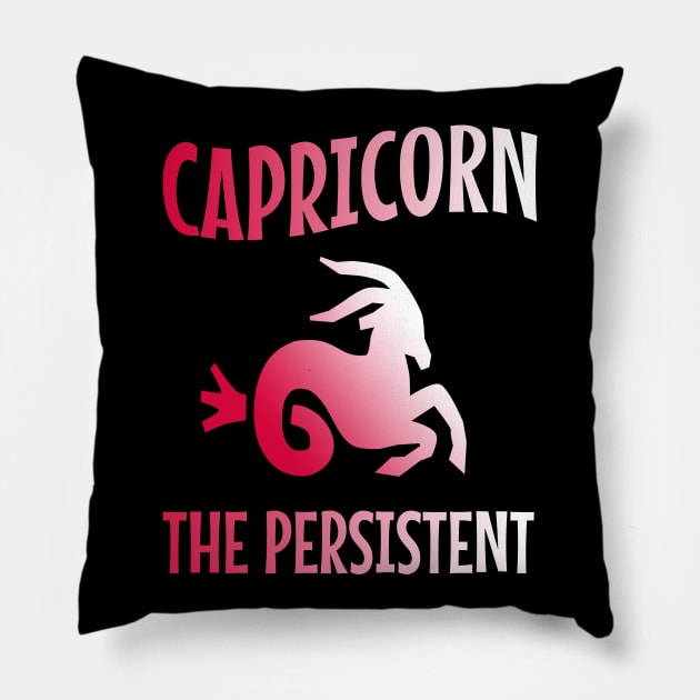 Capricorn the persistent Pillow by cypryanus