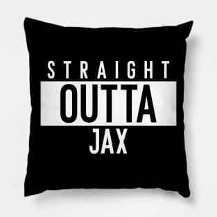 Straight Outta Jax Hometown Jacksonville Pillow