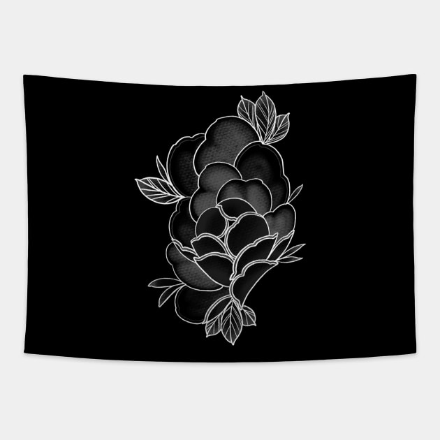 Peony Tapestry by Jocoric