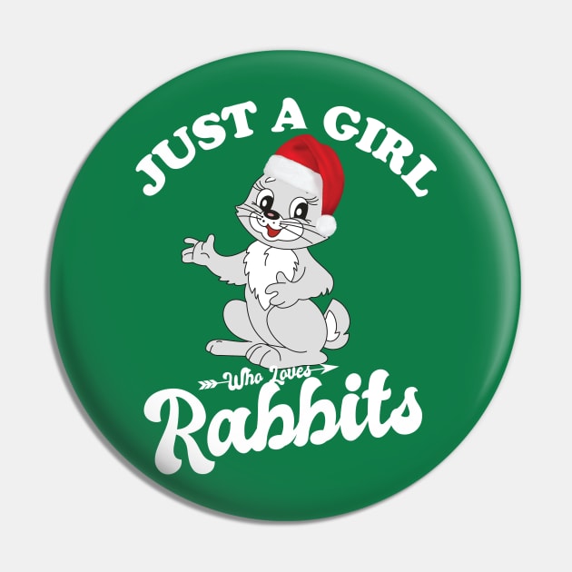 Just A Girl Who Loves Rabbits Pin by Eteefe