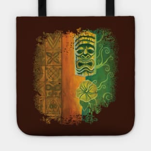 Tiki And Hibiscus Tote