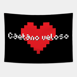 Caetano veloso -> Pixel art style Tapestry