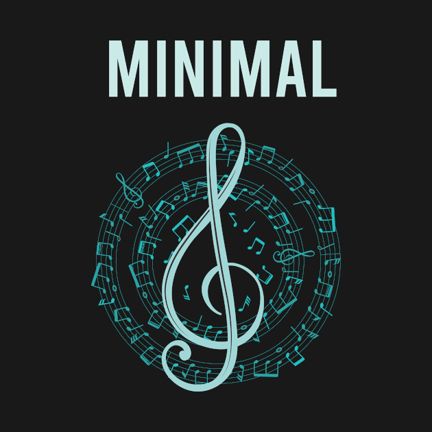 Music Note Circle Minimal by Hanh Tay