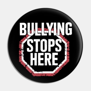 Stop Bullying Now - Anti-Bullying Statement Pin