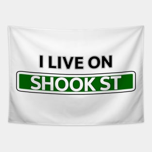 I live on Shook St Tapestry