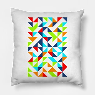 Aesthetic Geometric Pattern - Triangle #5 Pillow