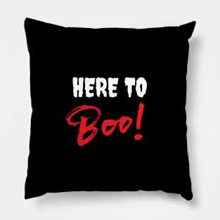 Here to Boo Pillow